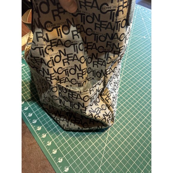 Kenneth Cole Reaction Logo Print Shoulder Bag - Picture 6 of 6